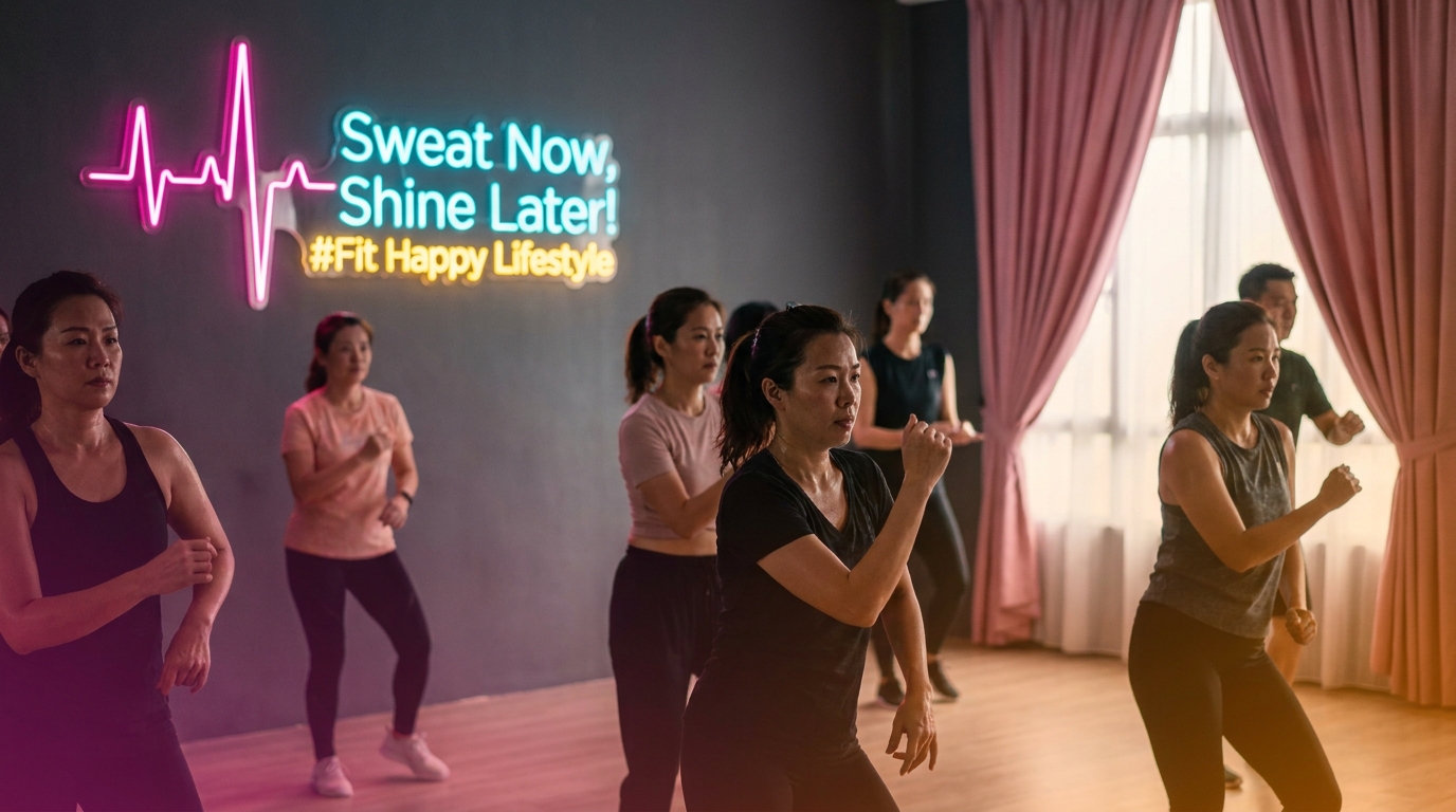Salsation dance fitness class — salsa and reggaeton functional training at Meet In Studio, Kuala Lumpur